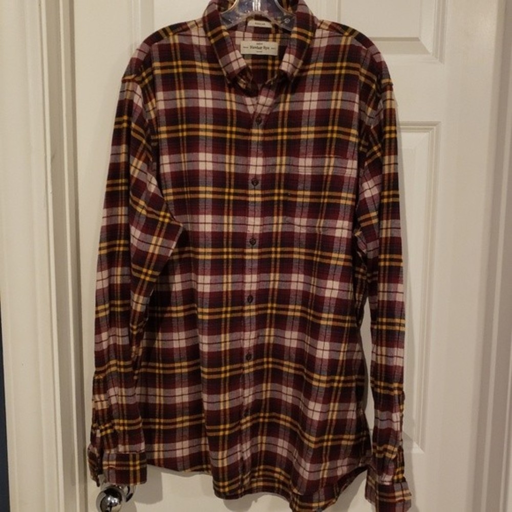 Hawker Rye Flannel Shirt Size XL Tall